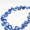 Natural Blue Kyanite Faceted Heart Drop Beads Strand 38 Beads @ 5 Inches and Size 4mm to 8mm approx. 